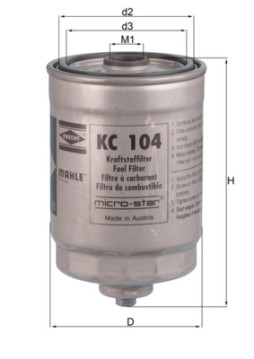 KC 104 Palivový filtr MAHLE