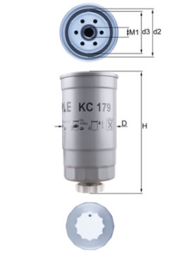 KC 179 Palivový filtr MAHLE