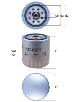 KC 63/1D Palivový filtr MAHLE