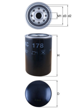 KC 178 MAHLE palivový filter KC 178 MAHLE