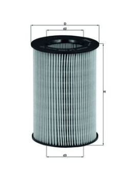 LX 1805 Vzduchový filtr MAHLE