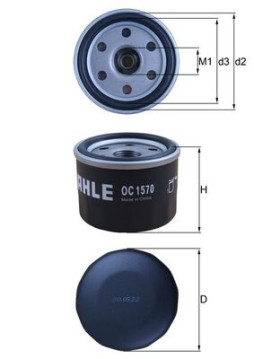 OC 1570 MAHLE olejový filter OC 1570 MAHLE