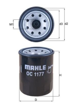 OC 1177 Olejový filtr MAHLE