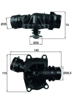 TI 233 88 Termostat, chladivo Ausgabe Nr. 03/2018: Beschädigtes Ölfilterpapier MAHLE