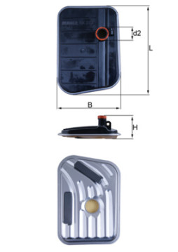 HX 273 MAHLE hydraulický filter automatickej prevodovky HX 273 MAHLE