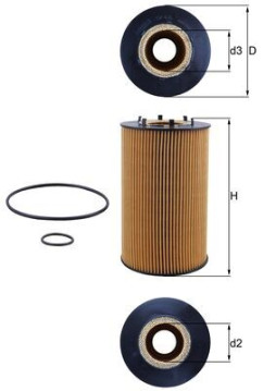OX 435D MAHLE olejový filter OX 435D MAHLE