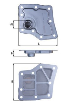 HX 259 MAHLE hydraulický filter automatickej prevodovky HX 259 MAHLE