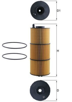 OX 1412D Olejový filtr MAHLE