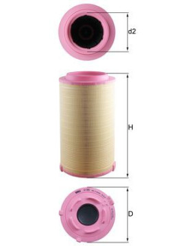 LX 5051 Vzduchový filtr MAHLE