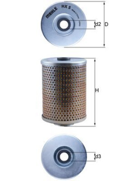 HX 5 Hydraulický filtr, automatická převodovka MAHLE