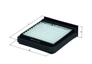 LA 376 Filtr, vzduch v interiéru MAHLE