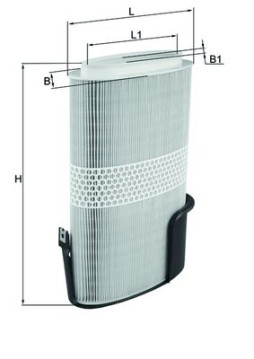 LX 1009/6 Vzduchový filtr MAHLE