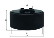 LX 870 MAHLE vzduchový filter LX 870 MAHLE