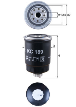 KC 189 Palivový filtr MAHLE