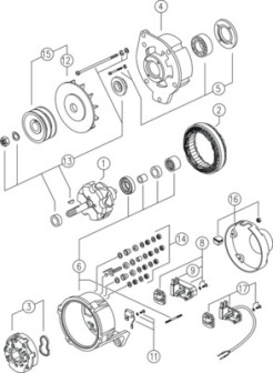 MG 302 generátor MAHLE