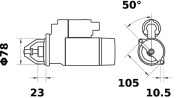 MS 431 MAHLE żtartér MS 431 MAHLE