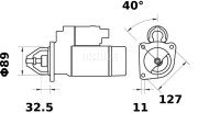 MS 257 MAHLE żtartér MS 257 MAHLE