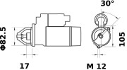 MS 82 Startér MAHLE