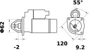 MS 40 MAHLE żtartér MS 40 MAHLE