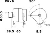 MG 381 generátor MAHLE