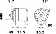 11201037 generátor MAHLE