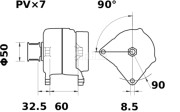 MG 65 generátor MAHLE