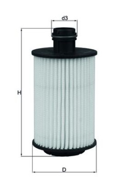 OX 1012D MAHLE olejový filter OX 1012D MAHLE