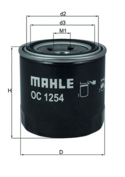 OC 1254 Olejový filtr MAHLE