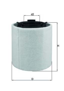 LX 2831 MAHLE vzduchový filter LX 2831 MAHLE