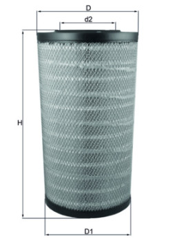 LX 3753 MAHLE vzduchový filter LX 3753 MAHLE