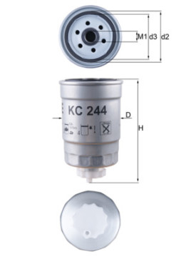 KC 244 MAHLE palivový filter KC 244 MAHLE