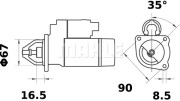 MS 370 Startér MAHLE