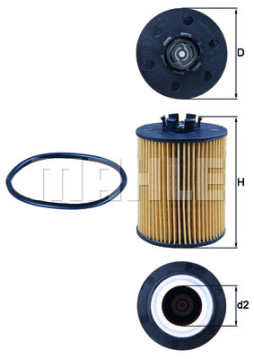 OX 173D MAHLE olejový filter OX 173D MAHLE