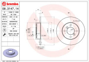 BS 7336 Brzdový kotouč BRECO