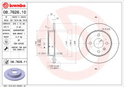 BS 7573 Brzdový kotouč BRECO