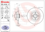 BY 7696 Brzdový kotouč BEARING DISC LINE BRECO