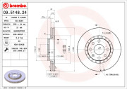 BS 8284 Brzdový kotouč BRECO