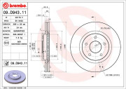 BV 9452 Brzdový kotouč COATED DISC LINE BRECO