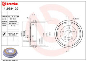 BT 1156 Brzdový buben BRECO