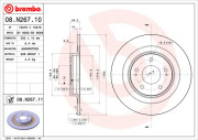 BS 6068 Brzdový kotouč BRECO