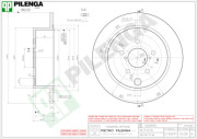 5408 Brzdový kotouč PILENGA