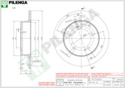 5609 PILENGA brzdový kotúč 5609 PILENGA