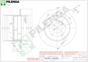 5905 Brzdový kotouč PILENGA