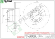 V030 Brzdový kotouč PILENGA
