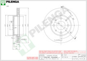 V040 PILENGA brzdový kotúč V040 PILENGA