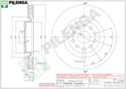 V053 PILENGA brzdový kotúč V053 PILENGA