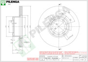 V180 PILENGA brzdový kotúč V180 PILENGA