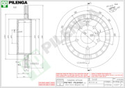 V207 PILENGA brzdový kotúč V207 PILENGA