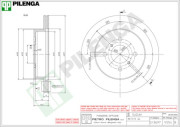 V554 PILENGA brzdový kotúč V554 PILENGA