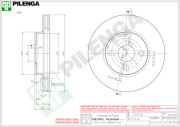 V738 PILENGA brzdový kotúč V738 PILENGA